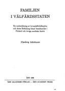 Familjen i välfärdsstaten: En undersökning av levnadsförhållanden och deras fördelning bland barnfamiljer i Finland och övriga nordiska länder (NHV-rapport) (Swedish Edition)