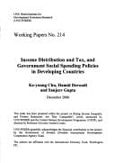 Income distribution and tax, and government social spending policies in developing countries