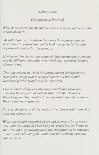 Where Art and Science Entwine Studies for Theory of Knowledge
