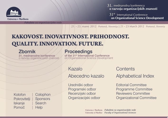 Kakovost. Inovativnost. Prihodnost