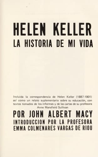 La historia de mi vida