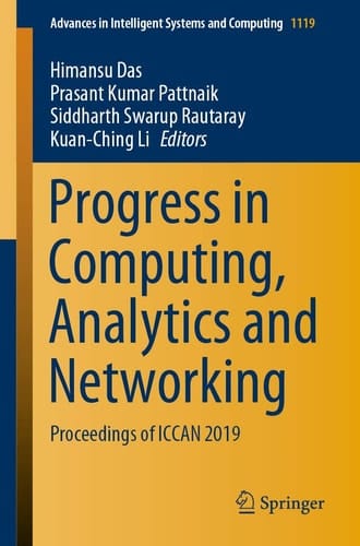 Progress in Computing, Analytics and Networking Proceedings of ICCAN 2019
