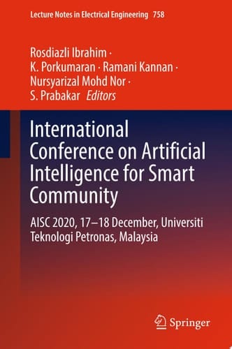 International Conference on Artificial Intelligence for Smart Community