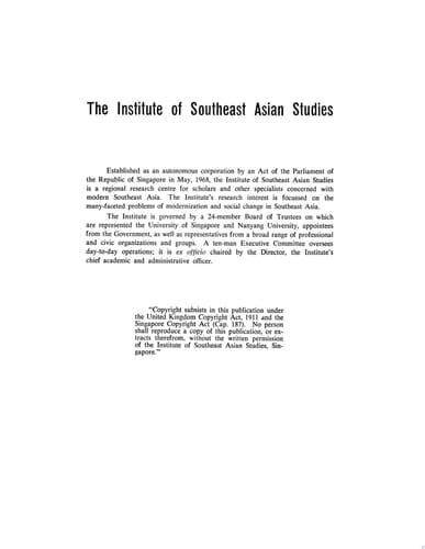 Counter-Insurgency and the Economic Factor The Impact of Korean War Prices Boom on the Malayan Emergency