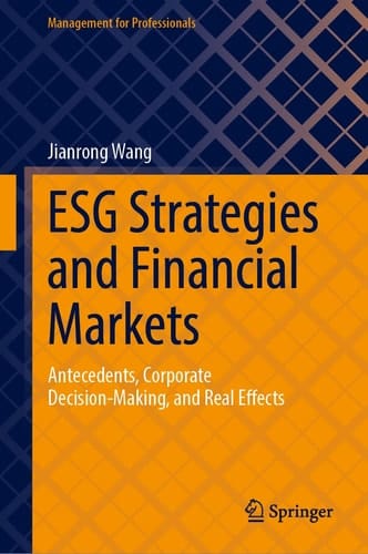ESG Strategies and Financial Markets - Antecedents, Corporate Decision-Making, and Real Effects