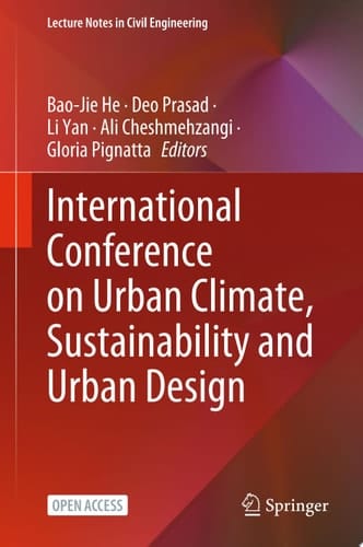 International Conference on Urban Climate, Sustainability and Urban Design