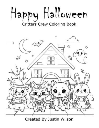 Happy Halloween: The Critter Crew Coloring Book