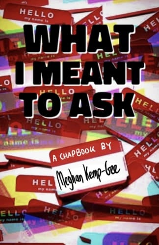 WHAT I MEANT TO ASK: a chapbook by Meghan Kemp-Gee