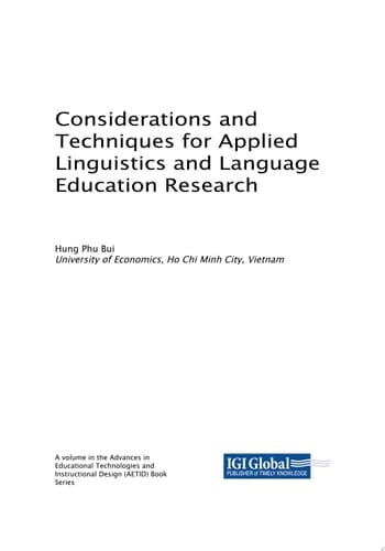 Considerations and Techniques for Applied Linguistics and Language Education Research