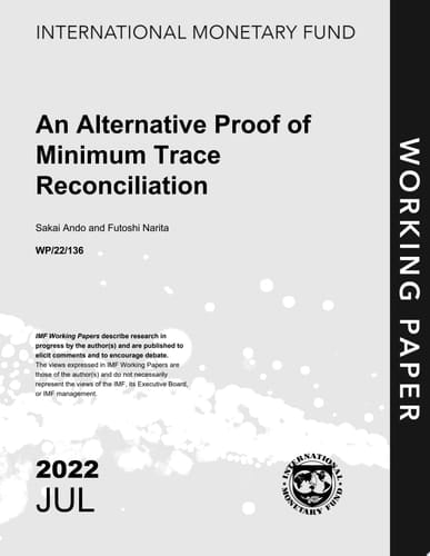 An Alternative Proof of Minimum Trace Reconciliation
