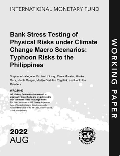 Bank Stress Testing of Physical Risks Under Climate Change Macro Scenarios: Typhoon Risks to the Philippines