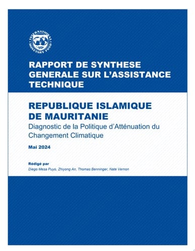 République Islamique de Mauritanie Diagnostic des politiques d’atténuation du changement climatique