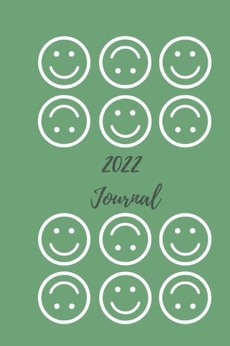 2022 Journal: Sage Green Smiley Face Journal