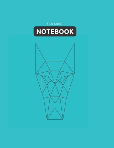Notebook Journal: 100 pages 8.5 by 11 inches | Dog geometry Shape
