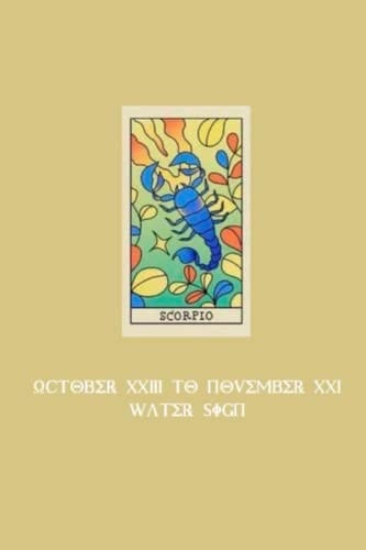 Matte Finish 6x9 SCORPIO Zodiac Sign Cover Notebook (200 lined pages): Zodiac Signs Collection (Signs of the Zodiac Notebook Collection)