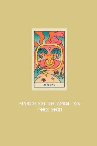 Matte Finish 6x9 ARIES Zodiac Sign Cover Notebook (200 lined pages): Zodiac Signs Collection (Signs of the Zodiac Notebook Collection)