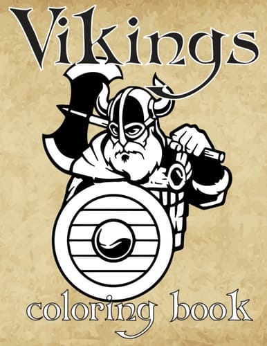 VIKING coloring book: detailed illustrations of norse warriors to relax and have fun coloring | Viking coloring book for adults | Viking coloring book for kids | Norse mythology coloring book.