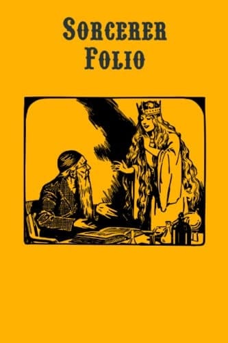 Sorcerer Folio - RPG Character Journal: Blank Lined Notebook for 5e PCs in Retro 1e Style