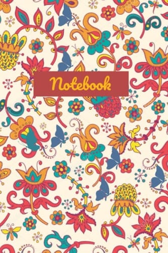 Vintage floral notebook Pretty