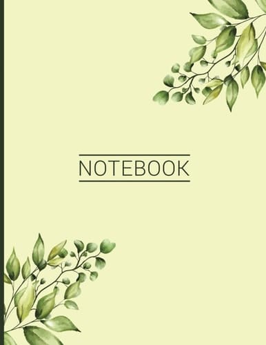 Floral Notebook for Women Girl Office School Home Beautiful Floral Notebook 120 Pages (8. 5 X 11 - Large Size)