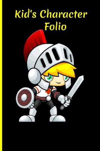 Kid's Character Folio for Roleplaying Blank Character Sheets - Games Journal Notebook for RPG Kids 6x9