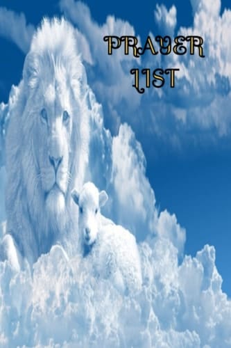 PRAYER JOURNAL: PRAYING HANDS, FAITH, LAMB OF GOD, SHEEP, CLOUDS, HEAVEN, PRAYING