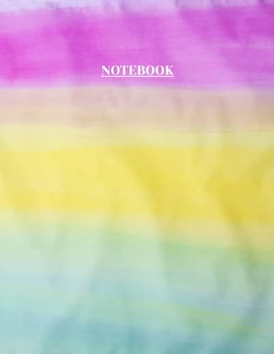 Notebook: Pastel Print Composition Notebook, Journal or Diary - College Ruled 110 Pages - Large 8.5 x 11