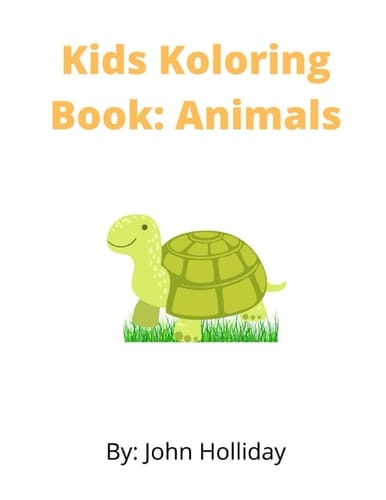 Kids Koloring Book: Animals