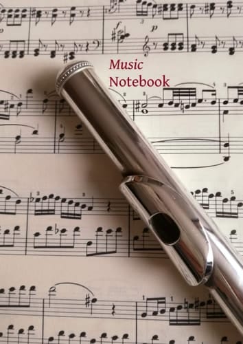 Music notebook: Music manuscript notebook - Pentagram notebook