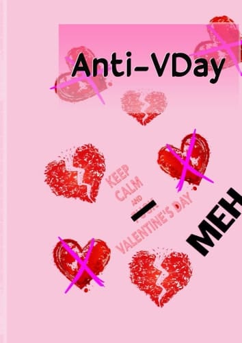 valentine's day for her - anti-vday: Graph Paper (valentine's day notebook )
