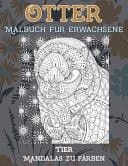 Malbuch für Erwachsene - Mandalas zu färben - Tier - Otter