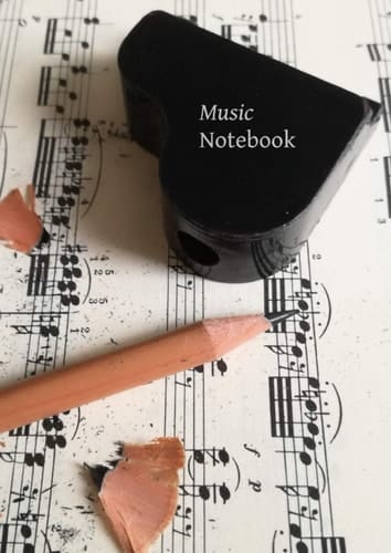 Music notebook: Music manuscript notebook- Pentagram notebook