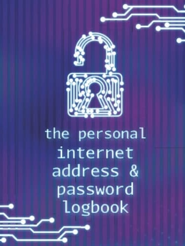 The Personal Internet Address and Password Logbook Logbook to Protect Usernames, Password Book Keeper I Small Size 4. 5 X 6