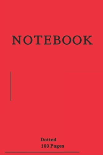 Red Dotted Notebook 100 Pages 6x9