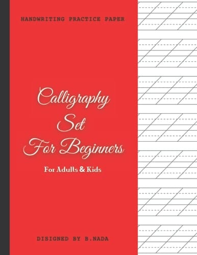 Calligraphy Set for Beginners: Calligraphy Practice Paper Hand Lettering Workbook 8.5 x 11 Inches