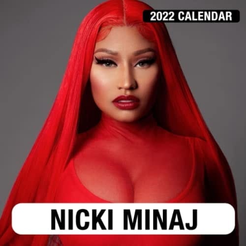 Nicki Minaj Calendar 2022: January 2022 - December 2022 OFFICIAL Squared Monthly Calendar, 12 Months | BONUS 4 Months 2021