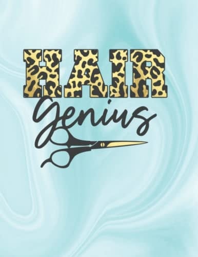 Salon Appointment Book: Hair Genius Leopard Design ~ 2022 Hourly Planner with Daily Columns in 15 Minute Increments from 8:00 AM - 9:45 PM ~ Includes Monthly Overviews