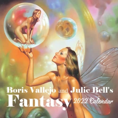 The Fantasy Art by Boris VaIIejo and Juie BeII 2022 Calendar January 2022 - December 2022 OFFICIAL Squared Monthly Calendar, 12 Months | BONUS 4 Months 2021