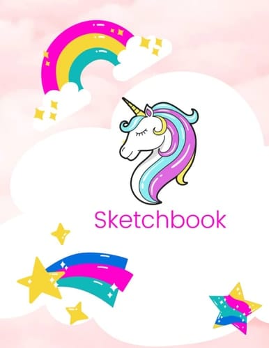Sketchbook: Unicorn Blank Sketchbook perfect for drawing and doodling: 90-page 8.5 x 11 in. blank sketchbook for coloring, drawing, and notes (Kids and Teen Drawing Books)