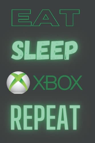 Xbox notepad: Eat Sleep Game Repeat 120 pages lined book