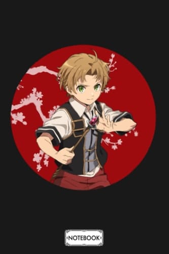 Mushoku Tensei Rudeus Greyrat Red Circle Eris Notebook: 6x9 120 Pages, Lined College Ruled Paper, Diary, Matte Finish Cover, Journal, Planner