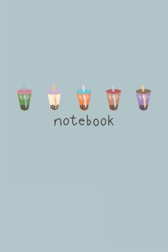 Boba Milk Tea Notebook | Minimalistic Journal for Foodies | (6"x9", 120 Lined pages): Made for Boba Connoisseurs