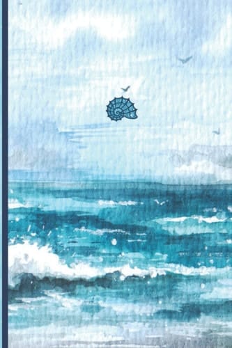 Notebook: Pretty Nautical Sea Shell Notebook Blank Lined Journal
