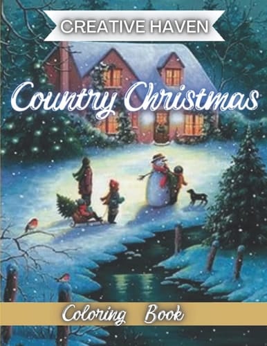 Creative Haven Country Christmas Coloring Book