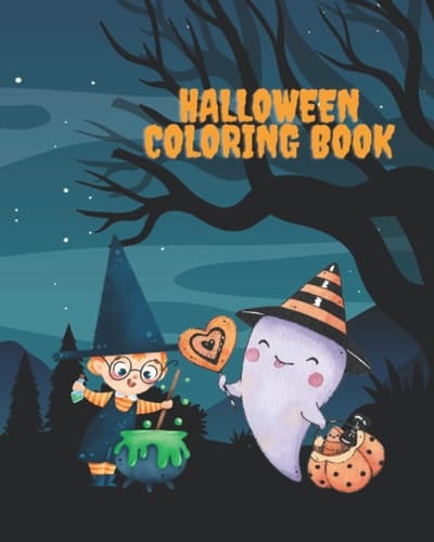 HALLOWEEN COLORING BOOK: UNIQUE, 70 PAGES, FUN for ALL AGES