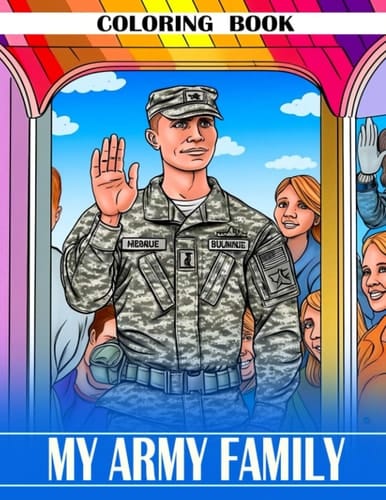 My Army Family Coloring Book: A Heartwarming Coloring Book for Kids in Military Families