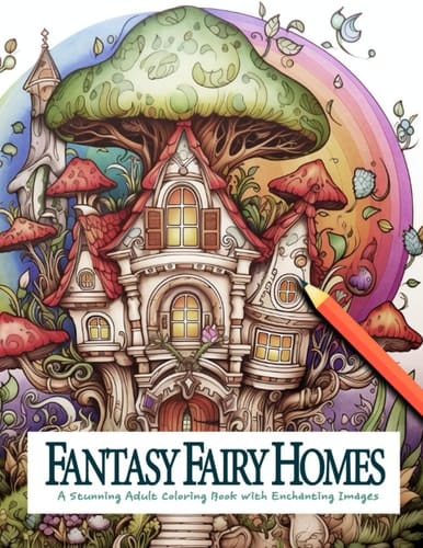 Fantasy Fairy Homes: Embark on a Coloring Journey through Enchanted Architecture