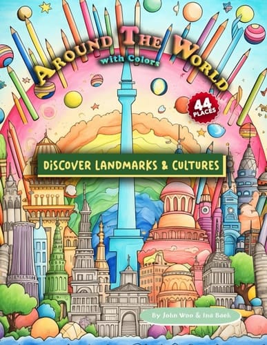 Around the World with Colors: Discover Landmarks & Cultures - Colorful Adventures in Global Landmarks for Kids