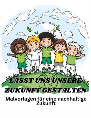 Lasst uns unsere Zukunft gestalten: Ein Umweltmalbuch für Kinder jeden Alters. Ökologisches Lernen (German Edition)