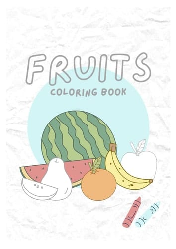 Fruits Coloring Book